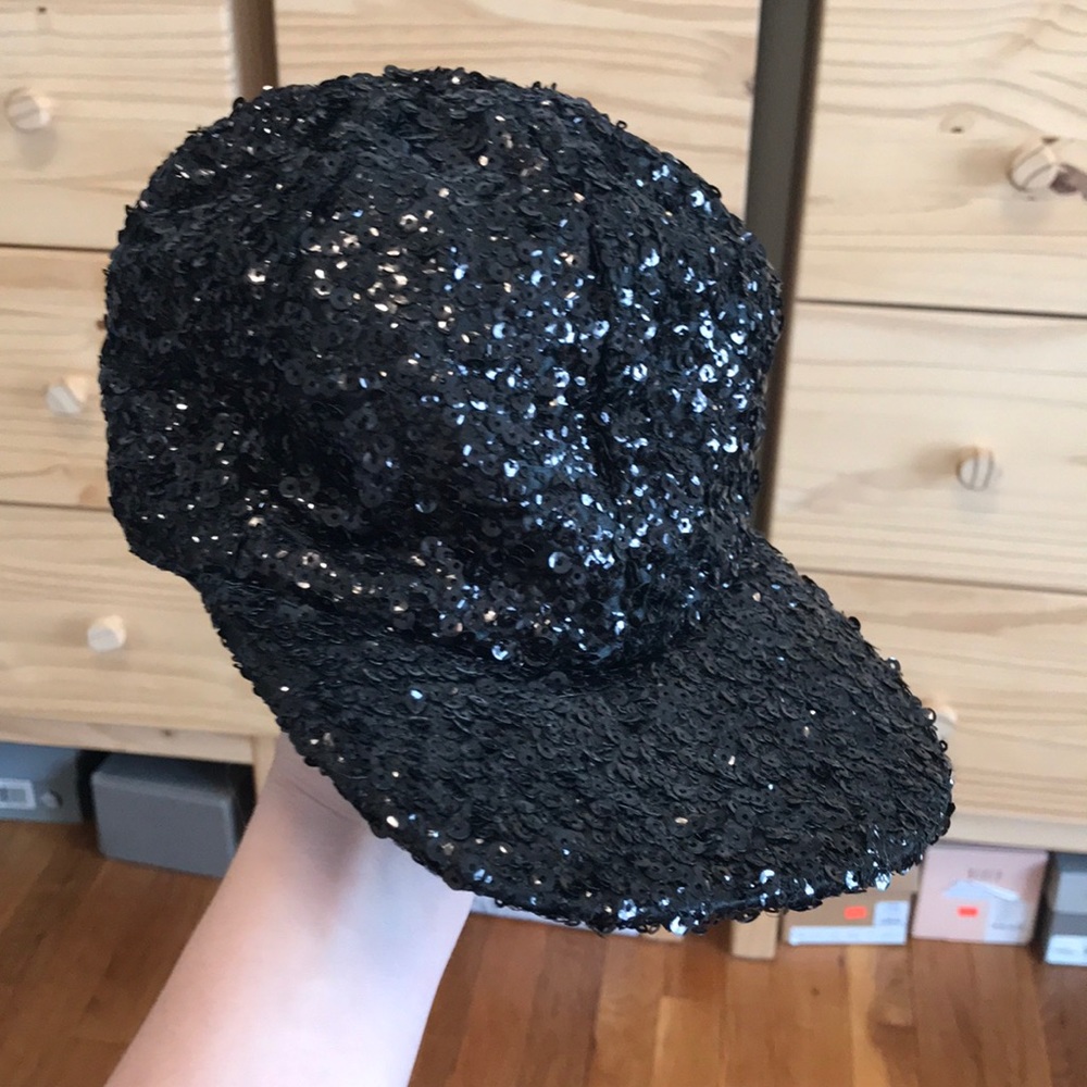 NWT Sequin Baseball Hat Cap